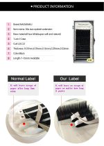 NAGARAKU Eyelash Extensions Individual Lashes 0.07 Thickness Curl-LC 7-15mm Mix Synthetics Classic 16 rows Matte Black Soft Natural (0.07 Thickness, LC curl) - Image 9