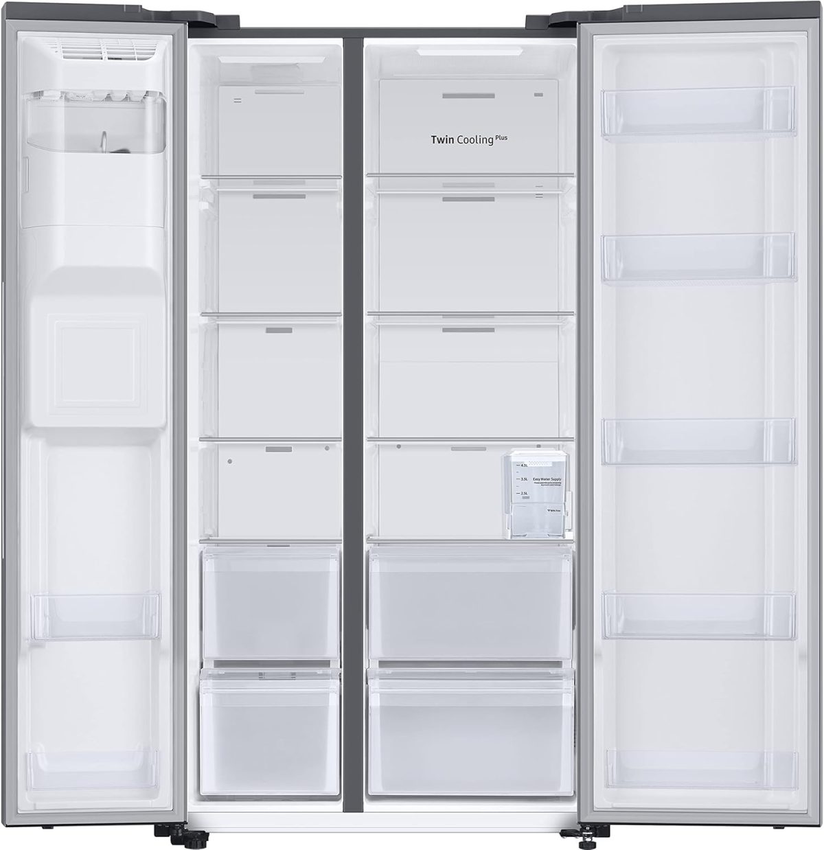 Samsung 633L Convertible 5 In 1 Digital Inverter Side by Side Refrigerator Appliance, (RS78CG8543SLHL, EZ Clean Steel) - Image 5