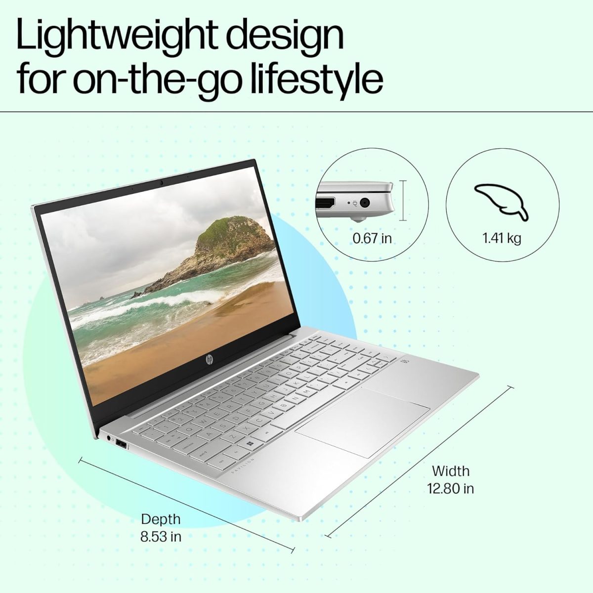 HP Chromebook 14, Chrome OS, Intel Processor N100, Chromeos, 14-Inch (35.6 Cm),Hd, 4Gb LpDDR5,64GB Emmc, Intel UHD Graphics, 720P HD Camera W/Privacy Shutter, Thin & Light (Silver, 1.45 Kg), Nf0014Tu - Image 10