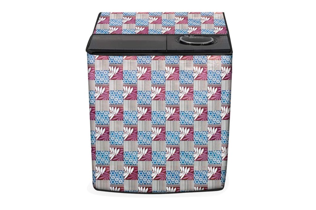 Stylista Washing Machine Cover Compatible for LG 7.5 kg P8537R3SA semi Automatic Printed Pattern