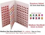 VAMA Multicolour Stone Bindi Kumkum Forehead Sticker Bindiya Bindi Booklet for Ladies & Girls (Medium Size 252 Stone Bindis Booklet) - Image 2