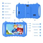 aiprotablet Kids Tablet, 7 Inch Android 11 Tablet For Kids, 6GB(2+4) Ram 32GB ROM 128GB Expand, Toddler Tablet With Wifi, Bluetooth, Parental Control, Dual Camera, Gps, Shockproof Case (Blue) - Image 7