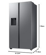 Samsung 633L Convertible 5 In 1 Digital Inverter Side by Side Refrigerator Appliance, (RS78CG8543SLHL, EZ Clean Steel) - Image 10