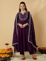 MOKOSH Women's Silk Embroidered Anarkali Set (444) - Image 2