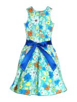 Naughty Ninos Girls Cotton Pleated Knee-Length Dress - Image 2