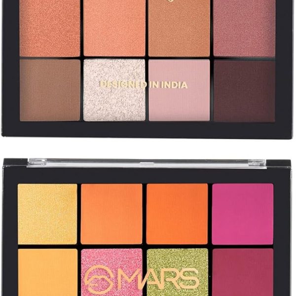 MARS 36 Shade Ultra Pigmented Velvety Eyeshadow Palette 41.6 g (Shade-02+03) Multicolor Satin Finish