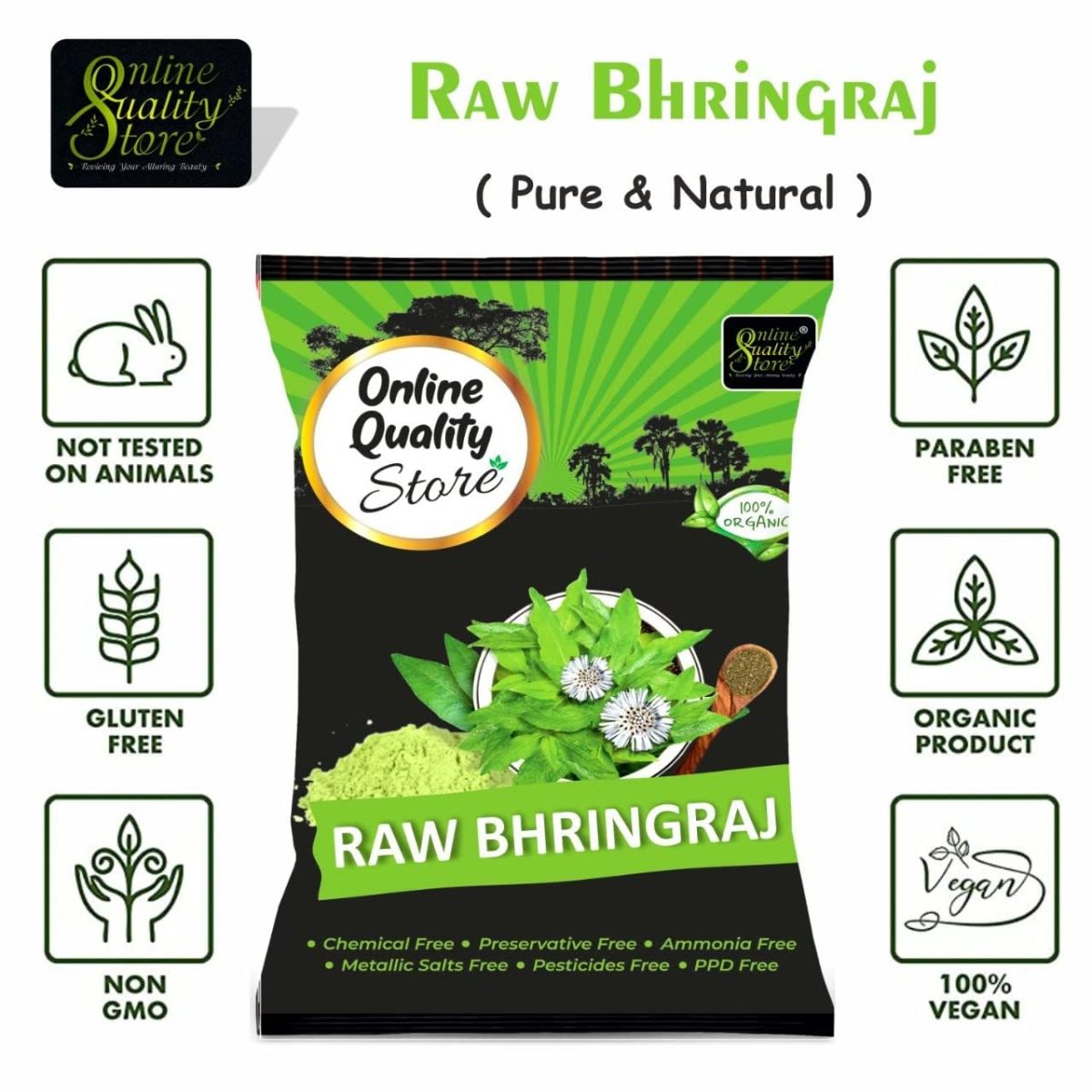 Online Quality Store raw bringaraj/bringraj dry leaves/Bhringraj Leaves/Bhangra - Eclipta Alba/False Daisy/Keshraj-100g - Image 7