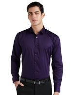 Van Heusen Men's Cotton Solid Slim Fit Shirt
