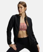 Jockey MW50 Women's Microfiber Fabric Relaxed Fit Raglan Styled Water Resistant Hoodie Jacket with Stay Dry Treatment - Image 5