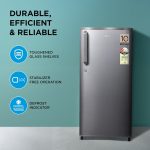 Midea 190 L 2 Star Direct Cool Refrigerator (MRD190D2HPBS, Silver, Hairline, 2025 Model) - Image 2