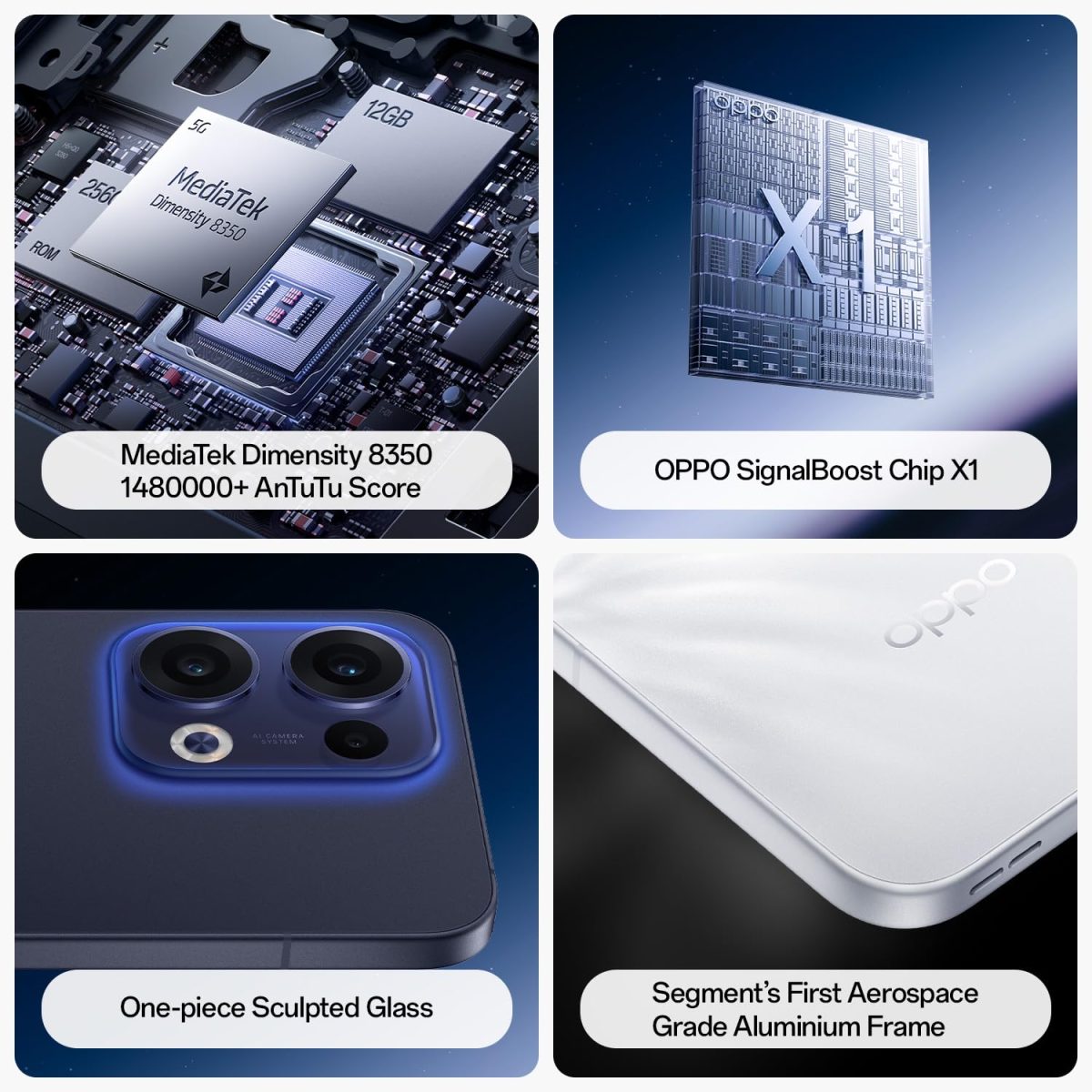 OPPO Reno13 5G (Sky Blue, 8GB RAM, 256GB Storage) - Image 2