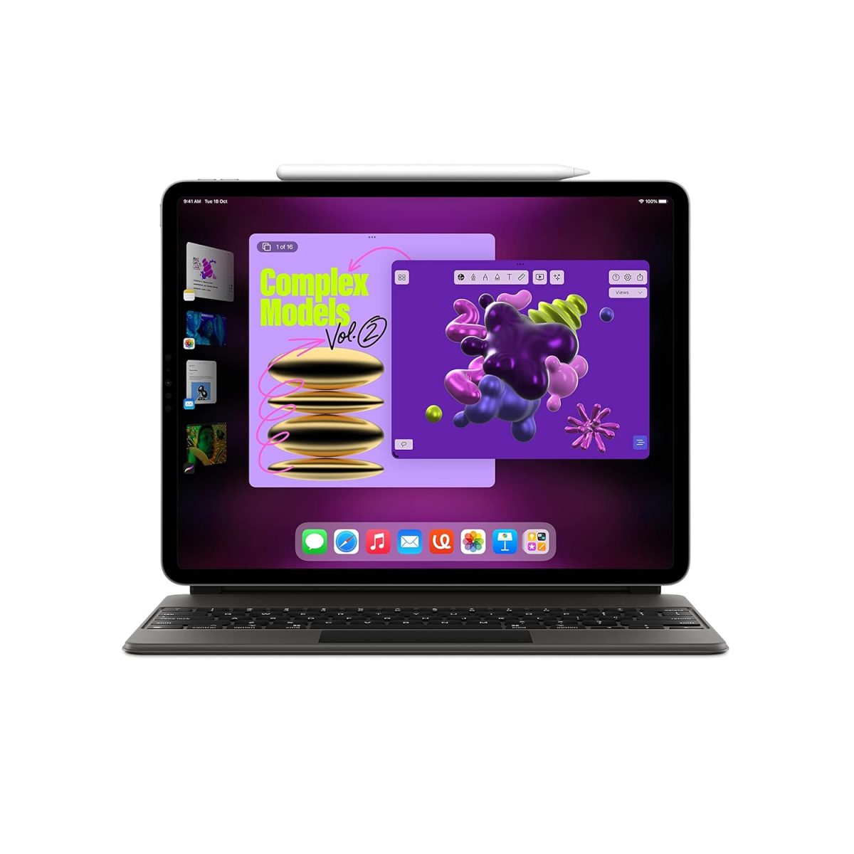 Apple iPad Pro 12.9″ (6th Generation): with M2 chip, Liquid Retina XDR Display, 2TB, Wi-Fi 6E + 5G Cellular, 12MP front/12MP and 10MP Back Cameras, Face ID, All-Day Battery Life – Silver - Image 4