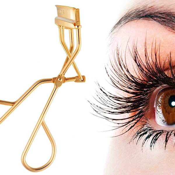 FOK Stylish Eyelash Curler Curling Clip Cosmetic Tool Metal Handle