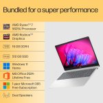 HP 15, AMD Ryzen 7 5825U, 16GB DDR4, 512GB SSD, 15.6-inch(39.6cm) Anti-Glare, FHD, Radeon Graphics, Backlit KB, 1080p HD cam (Win11, M365 Basic(1yr),Office Home24, Silver, 1.69kg) fc0476AU - Image 3
