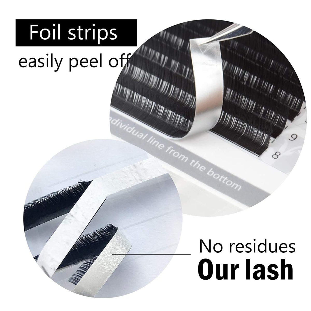 NAGARAKU Eyelash Extensions Individual Lashes 0.07 Thickness Curl-LC 7-15mm Mix Synthetics Classic 16 rows Matte Black Soft Natural (0.07 Thickness, LC curl) - Image 6