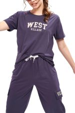 WEET Women's Printed Track Suit T-Shirt Trackpant Co-Ord Set 3415 - Image 3
