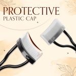 Homeaura Professional Eyelash Comb, Stainless Steel Needle Mascara Guide Applicator, Eyebrow Brush Curler Cosmetic Tool, Black - Image 3