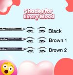Dazller Eyebrow Pencil with Sharpener|Water-Resistant|Long Stay|Creamy Wax Formula|Infused with Carnauba & Castor Oil|Brown-2|Pack of 6|9g - Image 4