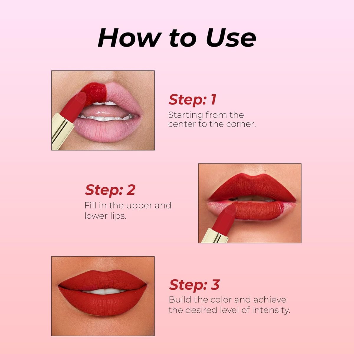 Colors Queen Lippie Creamy Matte Lipstick | Single Swipe Application, Long Lasting & Highly Pigmented | Lightweight Lipstick for Women Infused with Jojoba Oil and Vitamin E (02 - Maple Magenta, 5g) - Image 6