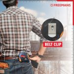 FREEMANS TUFF 5m:25mm Steel Inchi Measuring Tape - 5m with a Non Slip Rubber Covered ABS case || Double Side Printing || Click Action Front Lock and Belt Clip - Image 5