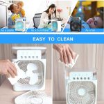 DRASHTI FAB Portable Ac Mini Cooler Fan for Room Cooling Rechargeable Fan Portable Ac for Home Portable Air Conditioners Water Cooler Mini Ac Humidifier Hanging Closet Shelves - Image 3