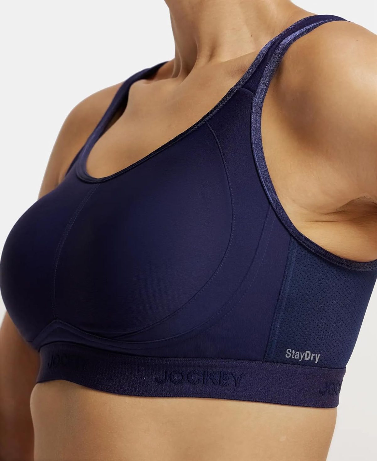 Jockey MI11 Plus Size Sports Bra | Wirefree | Non Padded | Full Coverage with StayFresh Treatment | Microfiber Elastane Fabric - Image 6