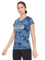 Clovia Women's Comfort-Fit Active Text Print T-Shirt with Reflective Sticker - Image 2
