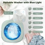 SeMi AuToMaTiC FoLdInG 9L SmAlL MiNi WaShInG MaChInE WiTh DrYeR DeEp CLeAnInG FoR UnDeRwEaR WaShINg MaChInE SeMi AuToMaTiC A18 - Image 4