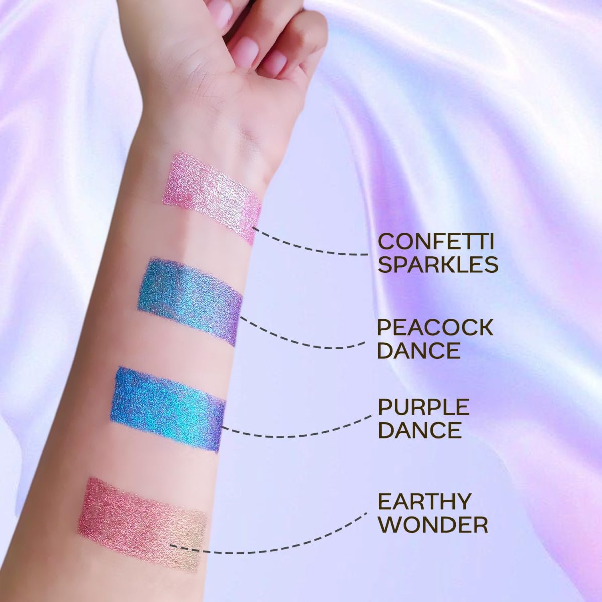 FACES CANADA Magneteyes Pro Holographic Eyeliner - Earthy Wonder 04, 0.25g | Multichrome/Duochrome Eyeliner | Metallic & Shimmer Finish | Longlasting | Waterproof & Smudgeproof - Image 6