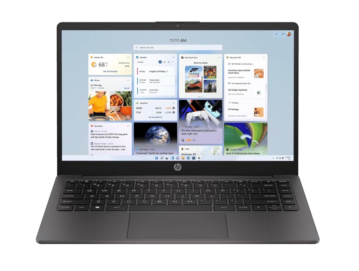 HP 14 (2025), AMD Ryzen 5 7520U Quad Core - (8 GB/512 GB SSD/AMD Radeon Graphics/Windows 11 Home) Thin and Light Business Laptop/14.0" HD Display/Ash Grey/1.36 kg/MS Office 2021