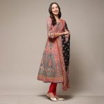 BIBA Women Cotton Anarkali Kurta Churidar Suit Set - Image 3