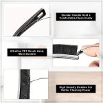 GLUN® Multifunctional Hard Bristle Gap Cleaner Grout Cleaning Brush, All-Around Household Cleaning Device for Bathrooms - Image 3