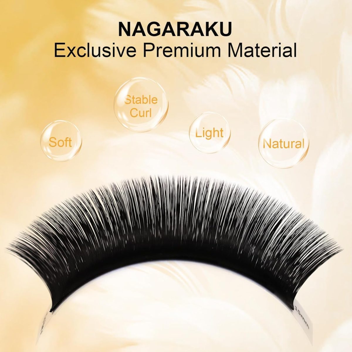 NAGARAKU Easy Fanning Auto Fans Eyelash Extension Self Handing Making Fast Bloom Flowering Pre-bonded Lashes Mega Volume 12 Row/Tray With Thickness 0.07mm Curl C (Length - 12mm) - Image 3