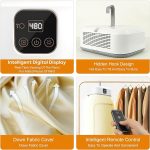 Tomletick Electric Cloth Warmer - Portable Cloth Warming Machine for Home, Warming Bag, and Towel Rack - Automatic Wet Clothing Air Warmer,White,Acrylonitrile Butadiene Styrene - Image 5