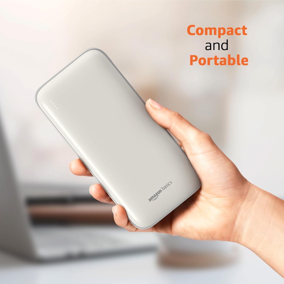 Amazon Basics 20000 mAh 22.5W Ultra Fast Charging Power Bank | Type C Power Delivery (Input & Output) | Quick Charge | Two-Way Fast Charging (White) - Image 8