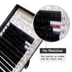 NAGARAKU Eyelash Extensions Individual Lashes 0.07mm D curl 7-15mm Mix Tray Classic Matte Black Soft Natural Faux Mink 16 rows - Image 3