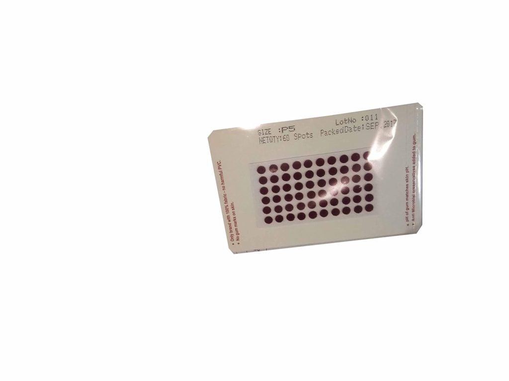 EYETEX PALLAVI BINDI P5 MAROON PACK OF 10pcs