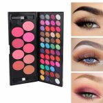 Huda Girl Eyeshadow Palette With Brush - 57 Color All In One Makeup Kit Book For Women And Girl Natural Ultra Shimmer Eyeshadow Palette Smoky & Metallic - Image 2