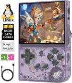 New World RG35XX Handheld Game Console ,System Linux 3.5 Inch IPS Screen Built-in 64G TF Card 6831 Classic Games Support HDMI TV Output - Image 2