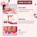 Sassigal Color Fashion Nail Paint Set 4 Shades | High Shine, Glossy Finish | Quick-Dry, (11ml Each) (Brown, Purple, Orange, Pink Shimmer, 11Ml) - Image 5