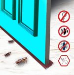 GLUN® Door Bottom Sealing Guard for Home, Office, Hotel Reduce Noise, Insects, Wind Dust Weather from Outside Brown in Color Pack of 3 - Image 2