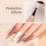 Gleevia No-Wipe Top Coat and Base Coat Gel Set - Shine Finish Long Lasting, Soak-Off UV/LED Nail Lamp Cured Gel 15ml each (Combo Pack) Nail Art Design Manicure Gifts for Women - Image 6