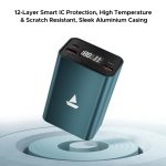boAt EnergyShroom PB600 PowerPulse 27000mAh Power Bank| 160W Total Output, 2xUSB-C (2-Way Port), 2xUSB-A Port, 100W Type-C to C Cable, Compatible w/Laptop, Smartphone, Tablets Earphone,Watch(Gunmetal) - Image 6