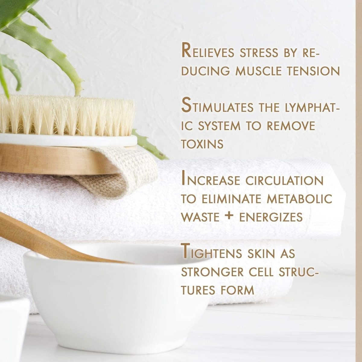 Episkey Dry Skin Body Brush Improves Skin's Health and Beauty With Natural Bristle | Remove Dead Skin and Toxins, Cellulite Treatment, Exfoliates, Stimulates Blood Circulation (WOODN_BATH) - Image 5