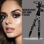 FASHION COLOUR Intense Black Kajal With Smudger | 12 Hr Long Stay | Waterproof & Smudgeproof | One Swipe Smooth Application | 3-In-1 Kajal+Eyeliner+Smokey Eyeshadow | Matte - Image 3