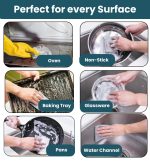 MIP INTERNATIONAL® (15 Pack) Non-Scratch Dish Wash Cloth, Steel Wire Dish Cloth, Wire Dishwashing Rags Stainless Steel Scrubber Non-Scratch Wire Dishcloth for Washing Dishes Sinks Counters - Image 4