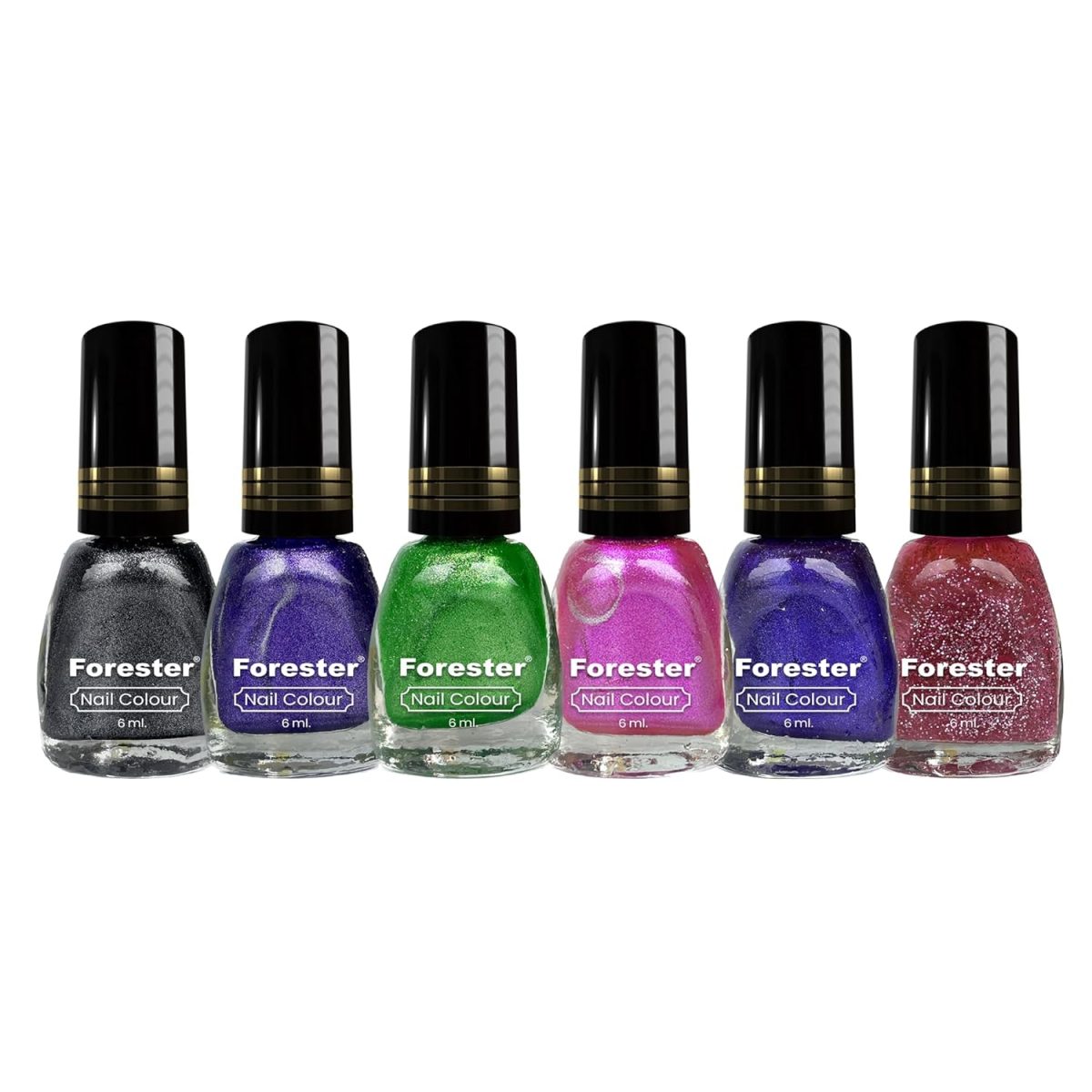 forester New professional Color Rich Paint HD Shine Mate Color Combo Set(pack of 6) Multi coloure (Yellow)