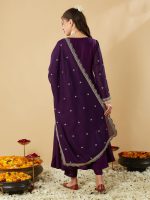 MOKOSH Women's Silk Embroidered Anarkali Set (444) - Image 3
