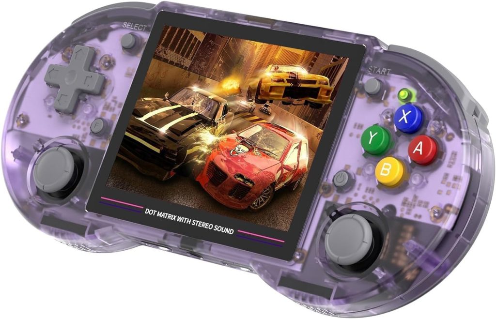 New World RG353PS Retro Handheld Game Console, Single Linux System,Plug & Play Video Games 3.5 Inch IPS Screen 128G TF Card +Support PSP Games