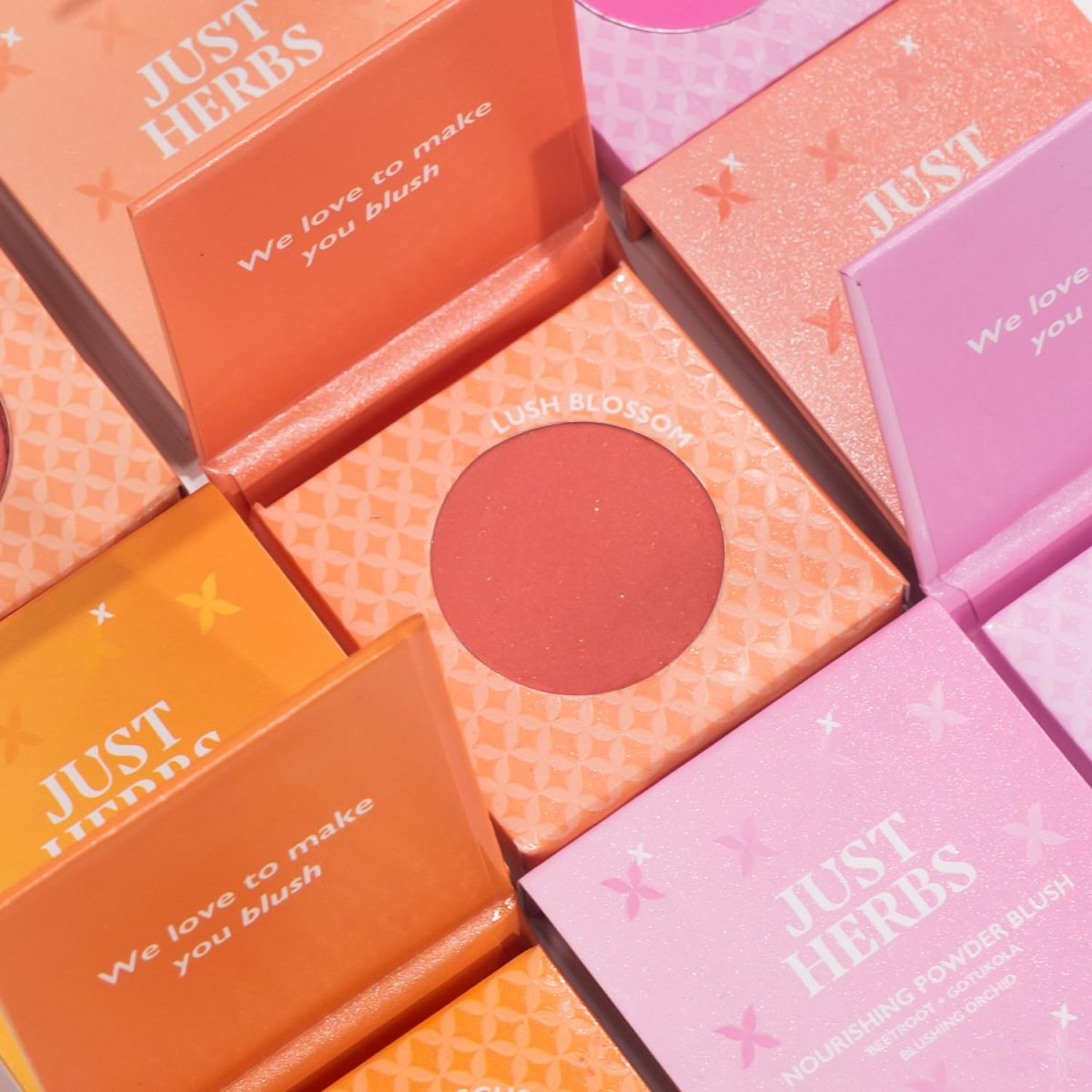 Just Herbs Nourishing Powder Blush Infused with Beetroot & Gotukola Highly Pigmented, Buildable Suitable for All Skin Tones - 3.5 g - Image 5
